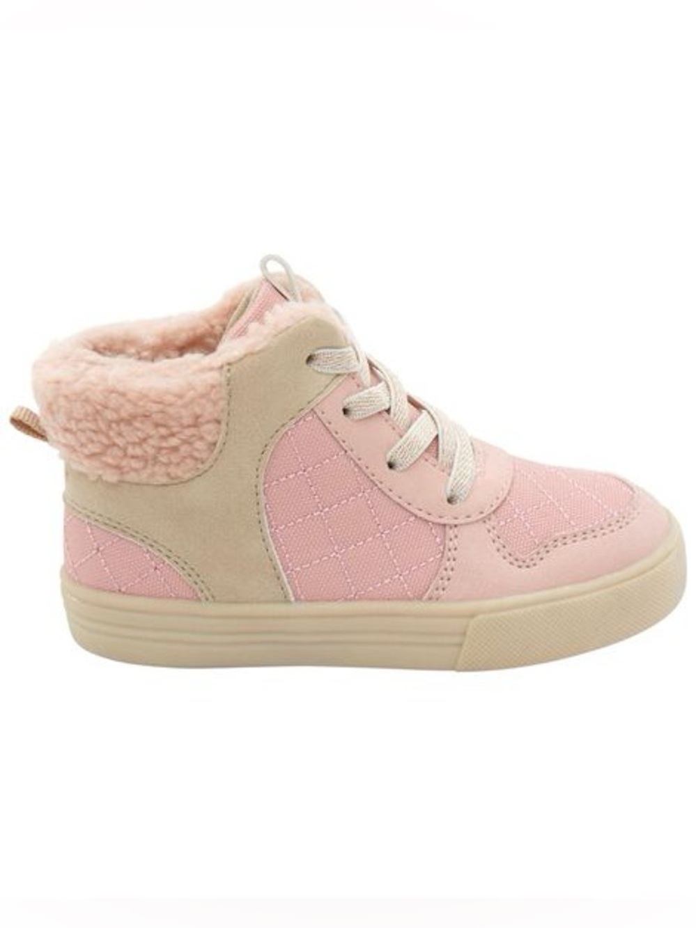 Oshkosh B’Gosh Sherpa Lined Pink High Top Sneakers - Size 4